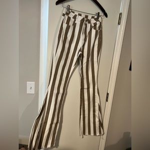 Brand new Saints & Hearts striped flare jeans